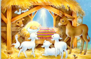 baby-jesus-cartoon-surrounded-by-animals