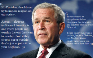 quote - george bush jr - faith quotes