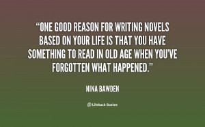 Bawden Author Good Writing Quote