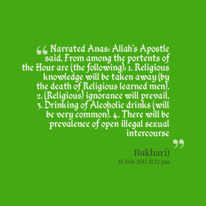 Quotes Picture: narrated anas: allah's apostle said, from among the ...