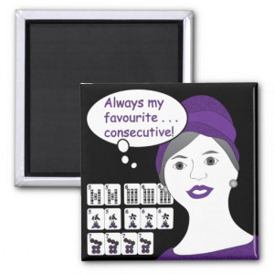 Mah Jongg Sayings Consecutive Magnet