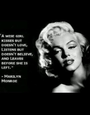 You Gotta love Marilyn.....