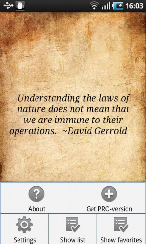 ... not mean that we are Immune to their Operations ~ Environment Quote