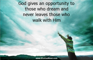 ... who walk with Him - God, Bible and Religious Quotes - StatusMind.com