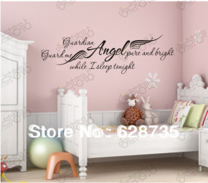 -Guardian-Angel-while-I-sleep-Removable-art-vinyl-wall-decals-quotes ...