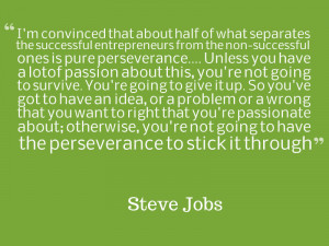 And who better to start things off than the legend himself, Steve Jobs ...