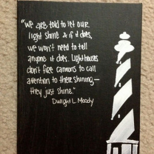 Lighthouse Canvas Inspirational Painting with Quote