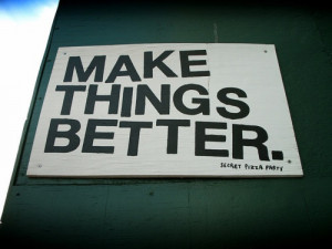 make things better. (secret pizza party)