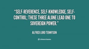 Self-reverence, self-knowledge, self-control; these three alone lead ...