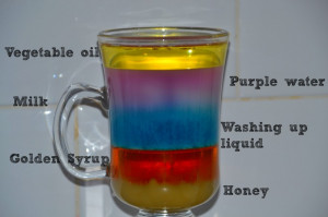 Examples Of Liquids For Kids Liquid Density Experiment