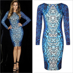 size new 2015 summer sexy club womens party long dresses leopard print