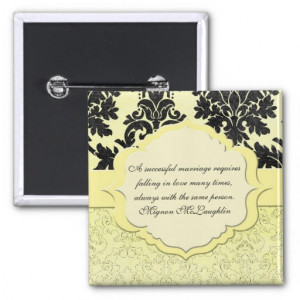 luxury_yellow_elegant_damask_quotes_button ...