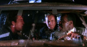 Lethal Weapon 2 / after leaving the drive-through and getting stuck ...