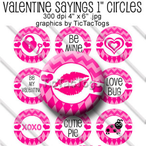 Popular chevron pattern Valentine Sayings Bottle Cap Images available ...