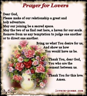 Prayer for Lovers...