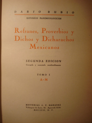 Refranes Proverbios Dichos Y Dicharachos Mexicanos 1a Ed