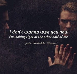 don't wanna lose you now.