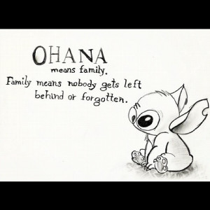 stitch #disney #quotes #ohana (Taken with Instagram)