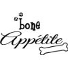 Bone Appetite cute puppy dog wall art wall sayings quotes