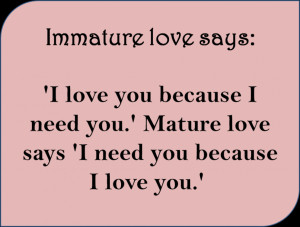 ... Quotes About Love: I Need You Because I Love You A Sarcastic Quote