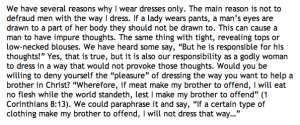 The Christian “Modesty” Movement… You Be the Judge