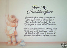 Granddaughter Poems From
