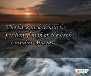 Backpack Quotes
