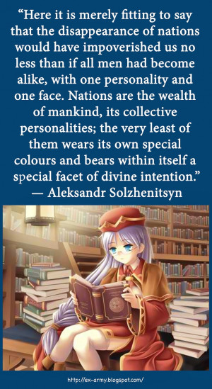 Aleksandr Solzhenitsyn on Nations