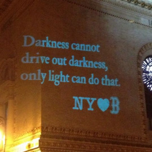 Michael Hayes: A message from New York to Boston projected on ...