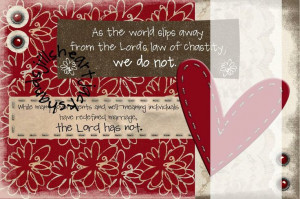 ... Andersen, Lord's Law of Chastity, General Conference Quote April 2014