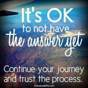 Trust that its all going to be ok