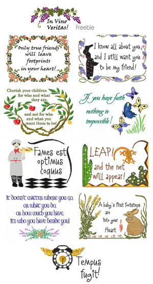 Embroidery Sayings