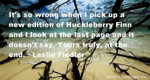 Top Quotes About Huckleberry Finn