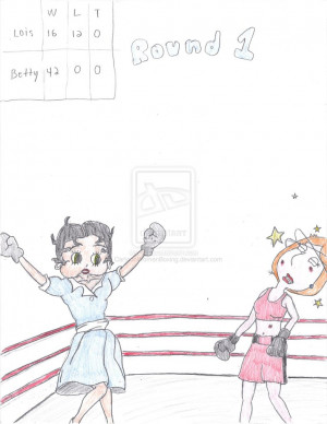 Betty Boop Vs Lois Griffin Boxing! by CartoonWomenBoxing