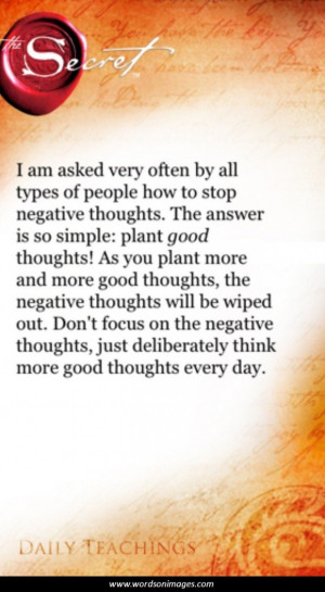 The secret positive quotes