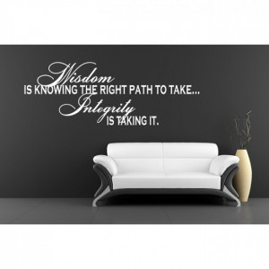 ... Is Knowing The Right Path To Take Wall Sticker Life Quote Wall Art