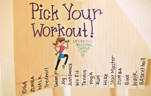 Pick and rip your work out! Give yourself options and make it a goal ...