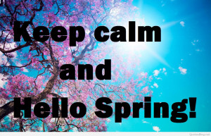 Keep calm spring picture