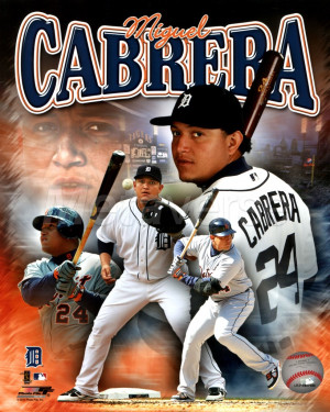 Miguel Cabrera 2011 Portrait Plus art print