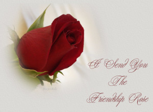 Friendship Rose Cards, Friendship Day Rose Wishes