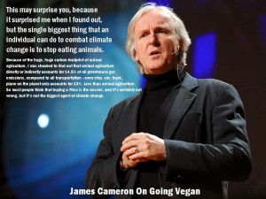 James Cameron On Going Vegan