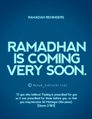 ... The Holy Month Ramadhan Is Coming.....Let's prepare for it