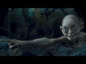New clip from The Hobbit: Gollum contemplates eating Bilbo, Precious
