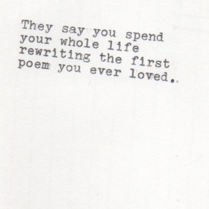 first poem