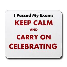 Funny Exam Pass and Success Quote Mousepad for