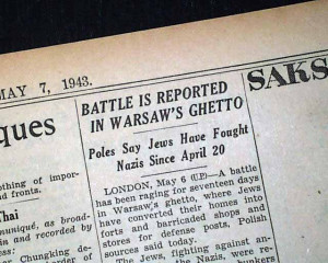 Details about WARSAW GHETTO UPRISING Nazis POLAND Jewish Holocaust ...