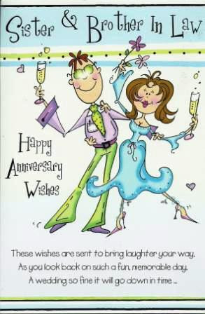 Top / Anniversary Cards / Anniversary Card - Sister & Brother-in-law ...