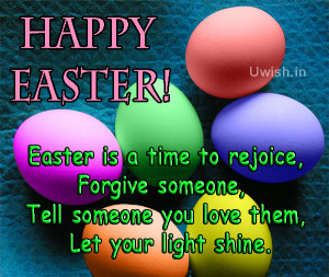 Pictures of Happy Easter with eggs shaped chocolates and Easter quotes ...