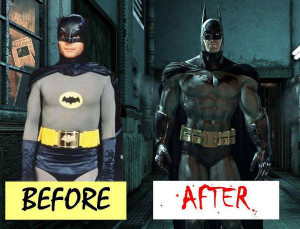 Batman is on steroids