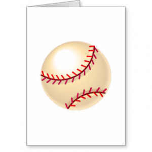 Baseball Ball 2 Greeting Cards
